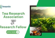 Research Jobs at Tea Research Association | MSc Chemistry Graduates Apply Now