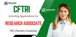 CFTRI Recruitment 2025 Research Associate Job in Chemistry