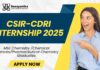 CSIR-CDRI Chemistry Internship 2025 | Hands-on Data Analysis Training 