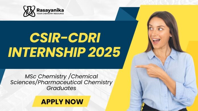 CSIR-CDRI Chemistry Internship 2025 | Hands-on Data Analysis Training 