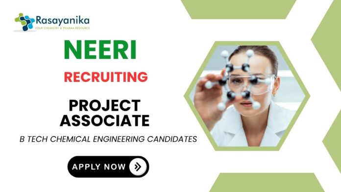 CSIR-NEERI Recruitment Project Associate Job