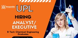 Chemical Engineering Jobs in Pune – Analyst/Executive R&D Chemical Engineering Job UPL Apply Now for the Research Job