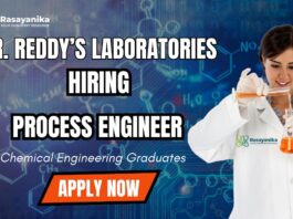 Chemical Engineering Job at Dr. Reddy’s Laboratories Process Engineer Position