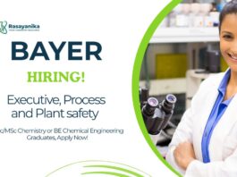 Executive Job Role at Bayer | Chemistry Candidates Apply 