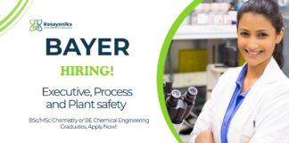 Executive Jobs at Bayer | Chemistry Candidates Apply Executive Job Role at Bayer | Chemistry Candidates Apply
