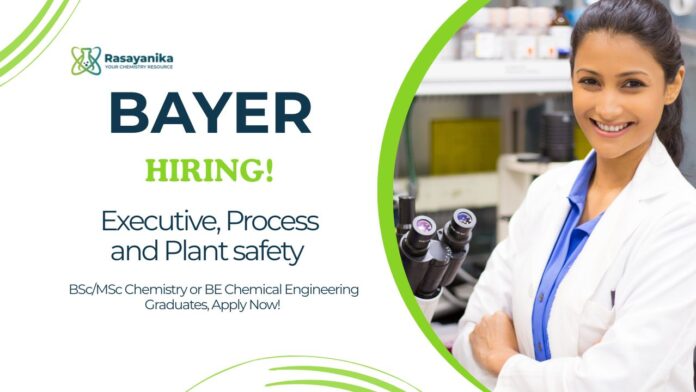 Executive Job Role at Bayer | Chemistry Candidates Apply Executive Job Role at Bayer | Chemistry Candidates Apply