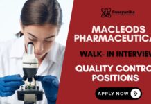 Macleods Walk-In Drive in Ahmedabad | Chemistry Graduates Apply Now Chemistry Job Opportunities at Macleods Pharma Attend the Walk-In Interview