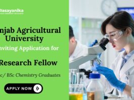 Chemistry Job Punjab Agricultural University Recruitment Ludhiana Recruitment 2025