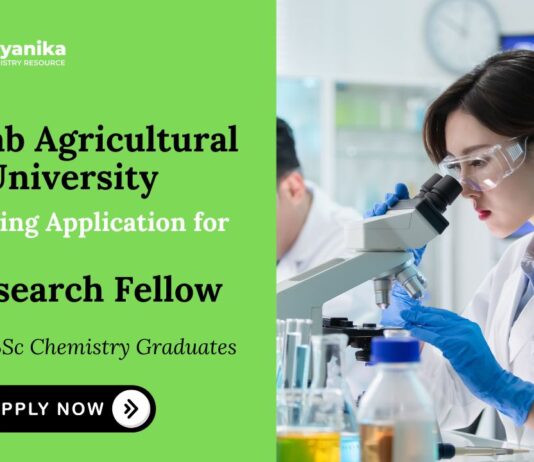 Chemistry Job Punjab Agricultural University Recruitment Ludhiana Recruitment 2025