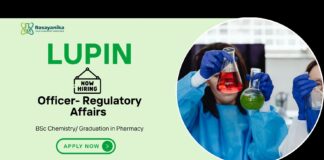 Regulatory Affairs Jobs at Lupin | MSc Chemistry Candidates Apply Now