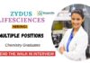 Chemistry Jobs at Zydus Life Sciences Attend the Walk-In Interview