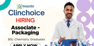 Clinchoice Careers Packaging Role Apply Now for the Chemistry Job