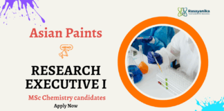Research Jobs at Asian Paints | MSc Chemistry Jobs in Mumbai