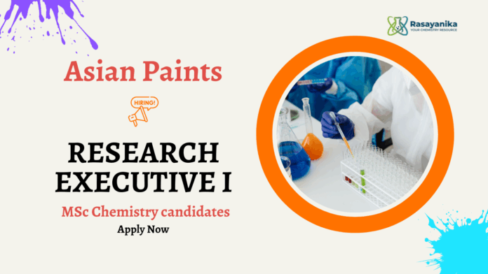 Research Jobs at Asian Paints | MSc Chemistry Jobs in Mumbai