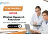 Sun Pharma Careers 2025 | Clinical Research Associate Jobs
