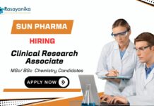 Sun Pharma Careers 2025 | Clinical Research Associate Jobs