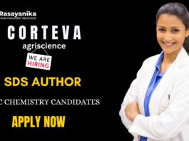Corteva Agriscience Careers SDS Author Chemistry Job in Hyderabad 