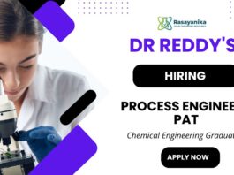 Dr. Reddy’s Careers: Process Engineer Role | Chemical Engineers Apply Now