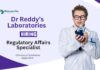 Regulatory Affairs Specialist Jobs at Dr. Reddy's Laboratories | Chemistry Candidates Apply