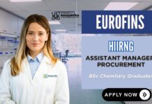 Eurofins Careers Chemistry Jobs in Bangalore Apply Now for the Assistant Manager Position