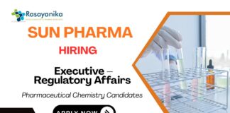 Executive-IP Chemistry Job Sun Pharma Careers Mumbai
