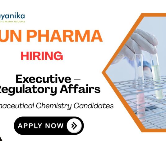 Executive-IP Chemistry Job Sun Pharma Careers Mumbai