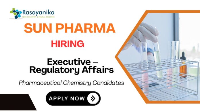 Executive-IP Chemistry Job Sun Pharma Careers Mumbai
