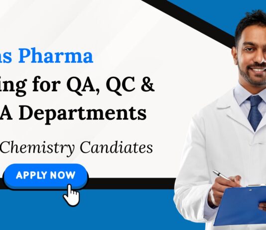 Chemistry Jobs at Intas Pharmaceuticals | Attend the Walk-In-Interview