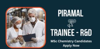 R&D Jobs at Pirmal | Chemistry Trainee Jobs | Freshers Jobs R&D Jobs at Pirmal | Chemistry Trainee Jobs