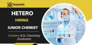 Freshers Chemistry Jobs at Hetero | Apply Now for Junior Chemist Role