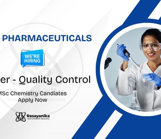 QC Jobs at Intas Pharmaceuticals | MSc Chemistry Candidates Apply Now