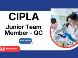 QC Jobs at Cipla | MSc Chemistry Candidates Apply now