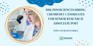 MSc Organic Chemistry Jobs at DSK Innosciences, Apply on Rasayanika