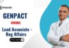 Lead Associate Regulatory Affairs Job at Genpact | Chemistry Apply Now Chemistry Jobs at Genpact | Lead Associate – Regulatory Affairs role