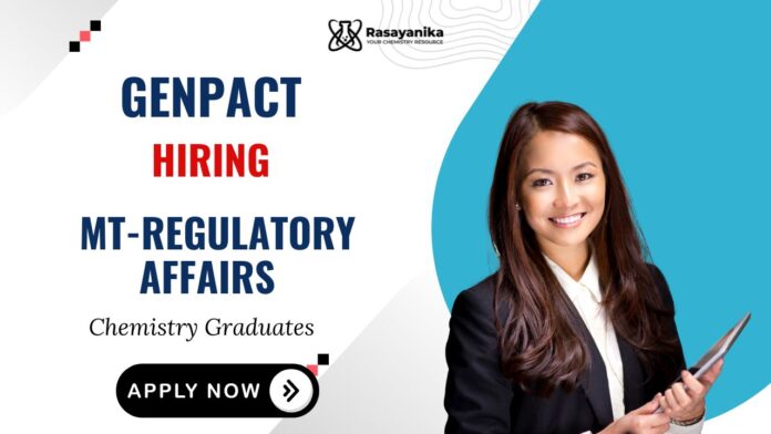 Genpact Careers Regulatory Affairs Jobs Chemistry Graduates Apply Now