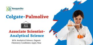 Associate Scientist Jobs at Colgate-Palmolive | Analytical Chemistry Jobs
