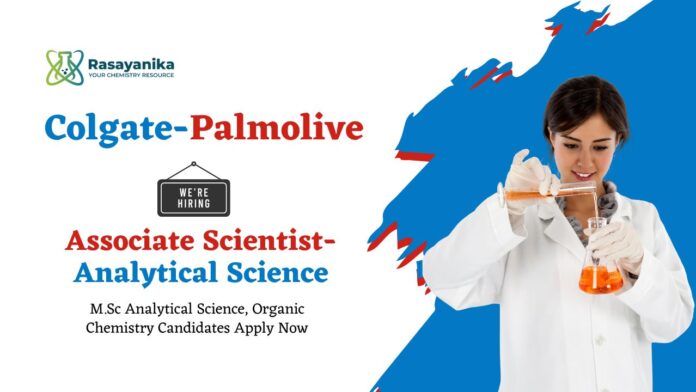 Associate Scientist Jobs at Colgate-Palmolive | Analytical Chemistry Jobs