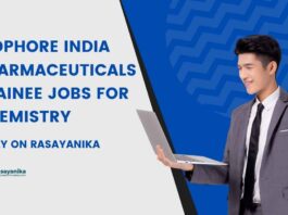 Trainee Chemistry Jobs at Biophore India Pharmaceuticals