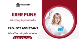 IISER Pune Recruitment Chemistry Job in Pune Apply Now for Project Assistant Job
