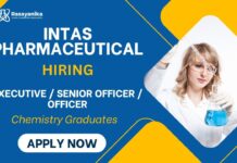 Intas Careers QA Job Chemistry Graduates Attend the Walk-In Interview