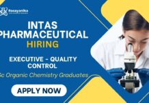 Intas Careers QC Job in Ahmedabad MSc Organic Chemistry Graduates Apply Now