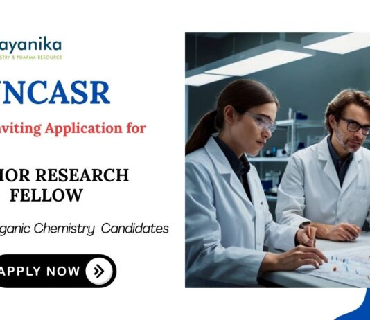 JNCASR Recruitment 2025 JRF Vacancies for MSc Chemistry Graduates