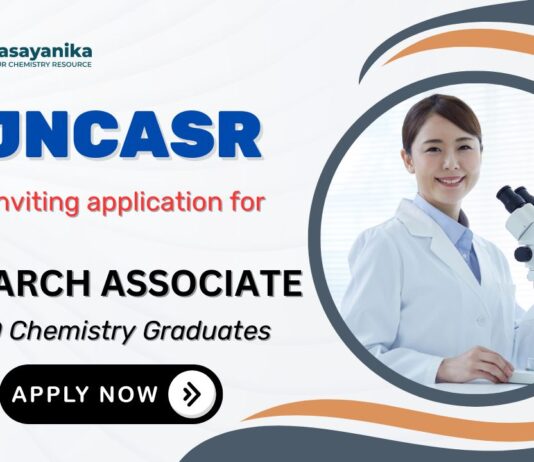 JNCASR Recruitment 2025 Research Associate Job 