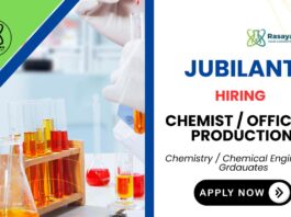 Jubilant Careers 2025 Chemist Job BSc Chemistry Graduates Apply Now