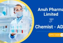 Chemist Jobs at Anuh Pharma | MSc Chemistry Candidates Apply Now