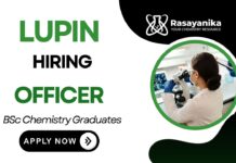Lupin Careers Officer Position Apply Now for the Chemistry Job