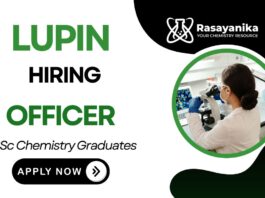 Lupin Careers Officer Position Apply Now for the Chemistry Job