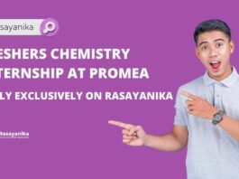 Freshers Chemistry Internship at Promea – Apply Exclusively on Rasayanika BSc Chemistry Internships at Promea - Apply Exclusively on Rasayanika