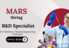 R&D Jobs at MARS Cosmetics| Research and Development Executive Role R&D Jobs at MARS Cosmetics| Research and Development Executive Role