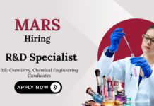 R&D Jobs at MARS Cosmetics| Research and Development Executive Role R&D Jobs at MARS Cosmetics| Research and Development Executive Role